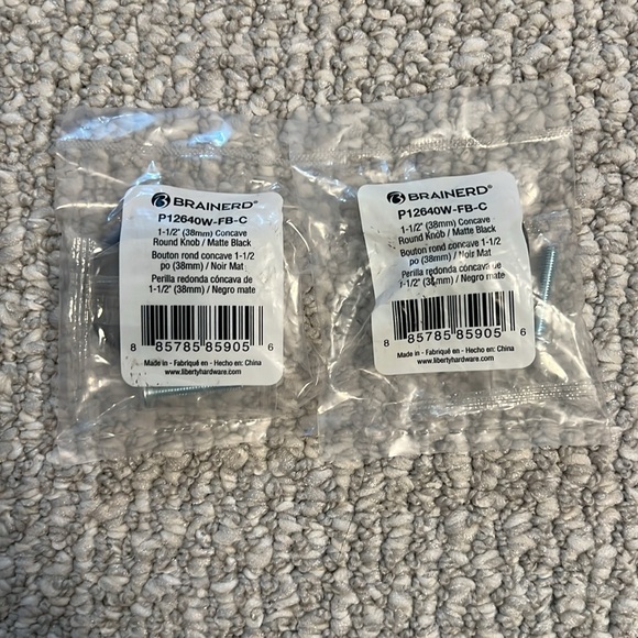 Brainerd Matte Black Round Knob - Picture 2 of 4